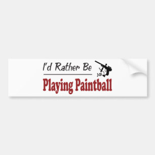 Autocollant De Voiture Plutôt joue au Paintball