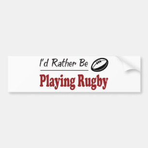 Autocollant De Voiture Plutôt joue au rugby