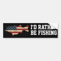 Plutôt Pêcher Bass drapeau américain