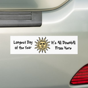 Autocollant De Voiture Poème Solstice d'été