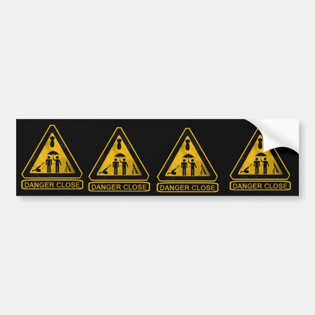 Autocollant De Voiture POING de fin du danger 13F (Devant)