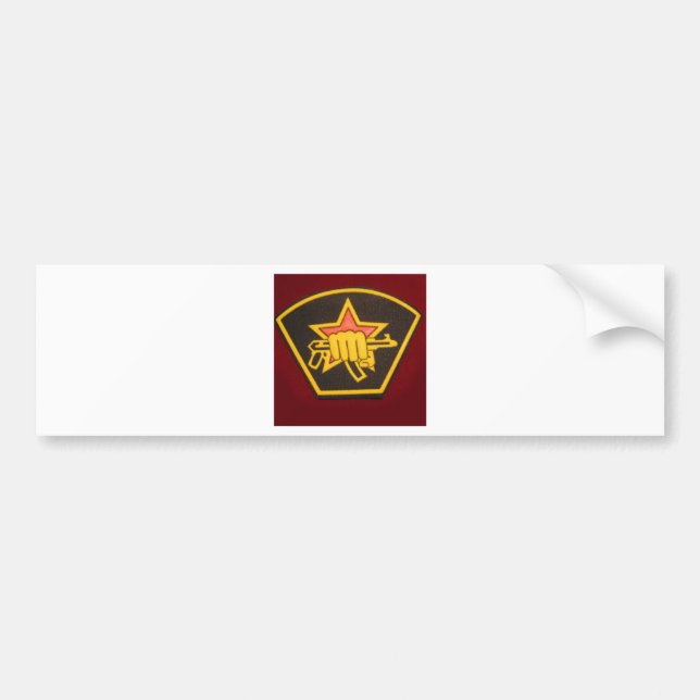 Autocollant De Voiture poing et étoile rouge (Devant)