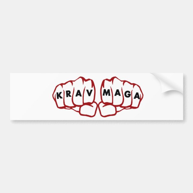 Autocollant De Voiture Poings krav Maga (Devant)