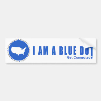 Autocollant De Voiture Point bleu Etats-Unis