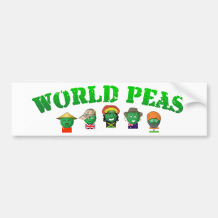 Autocollant De Voiture Pois du monde