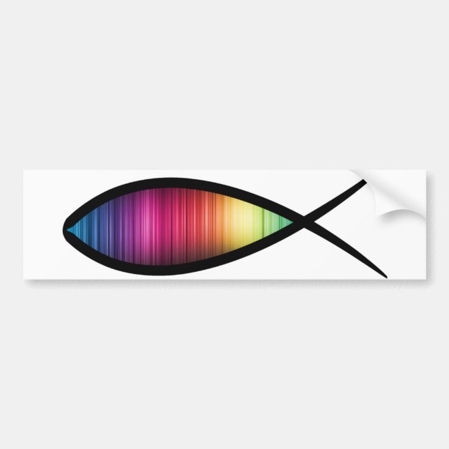 Autocollant De Voiture Poissons d'arc-en-ciel (Devant)