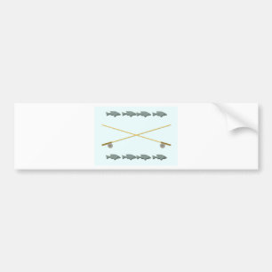 Autocollant De Voiture Poissons de bobine de Rod