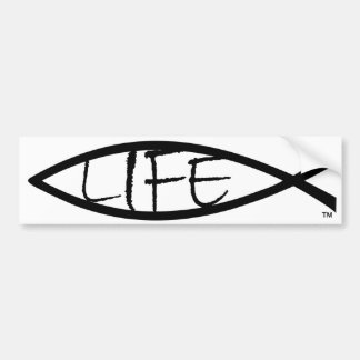 Autocollant De Voiture Poissons de Jésus de la "vie" - adhésif pour