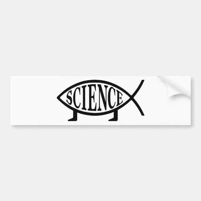 Autocollant De Voiture Poissons de la Science (Devant)