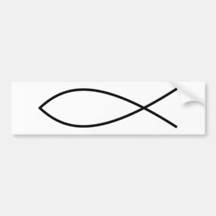 Autocollant De Voiture Poissons d'Ichthus
