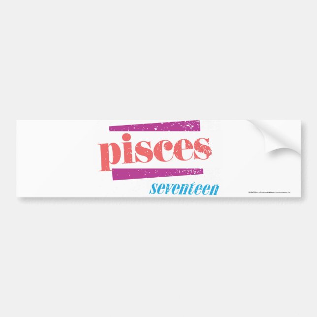 Autocollant De Voiture Poissons LtPink (Devant)