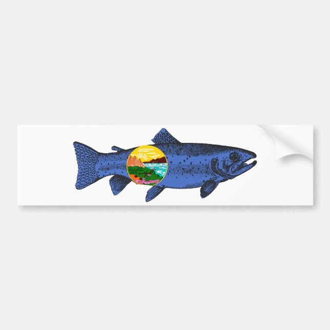 Autocollant De Voiture Poissons Montana (Devant)