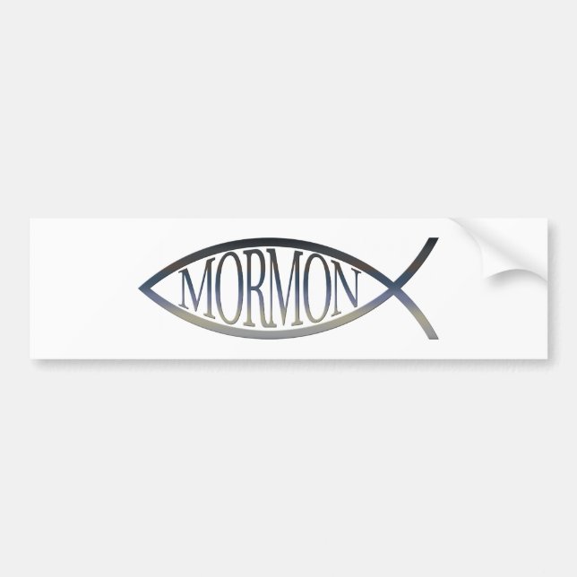 Autocollant De Voiture Poissons mormons (Devant)