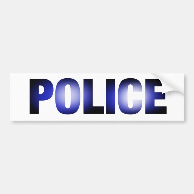 Autocollant De Voiture Police 3 (Devant)