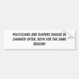 Autocollant De Voiture Politiciens et adhésif pour pare-chocs de