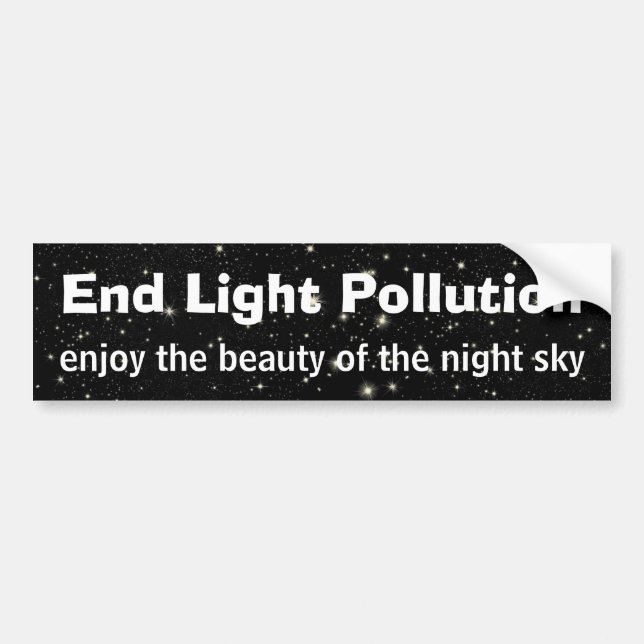 Autocollant De Voiture Pollution légère de fin (Devant)