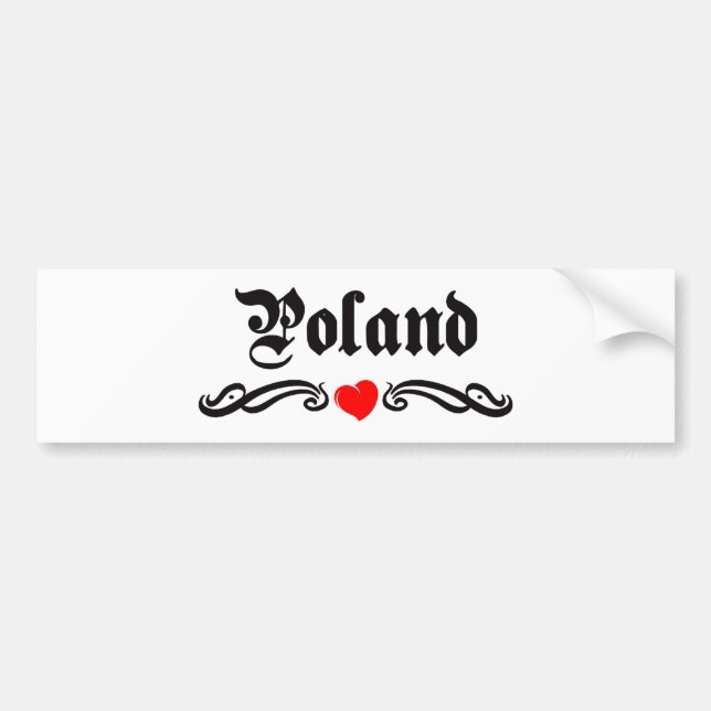 Autocollant De Voiture Pologne (Devant)
