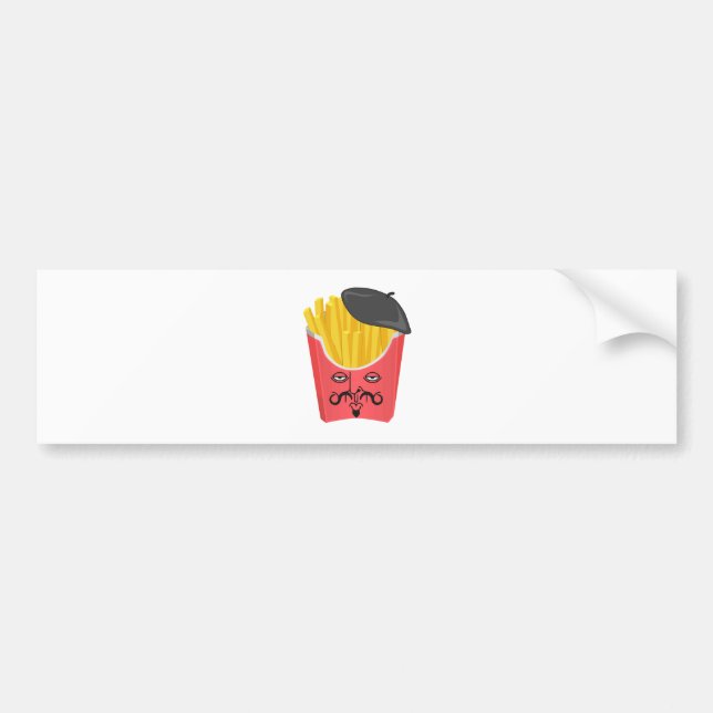 Autocollant De Voiture Pommes frites de le de France (Devant)