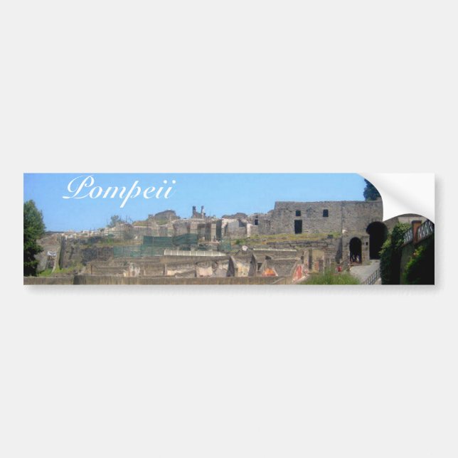 Autocollant De Voiture Pompeii Italie (Devant)