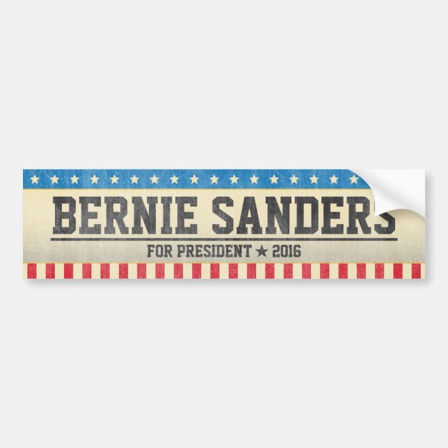 Autocollant De Voiture Ponceuses de Bernie pour le président 2016 (Devant)