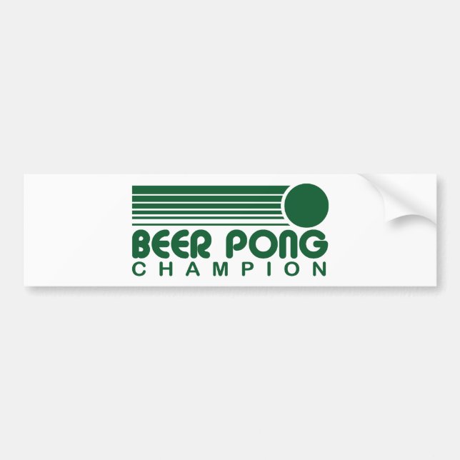 Autocollant De Voiture Pong de bière (Devant)