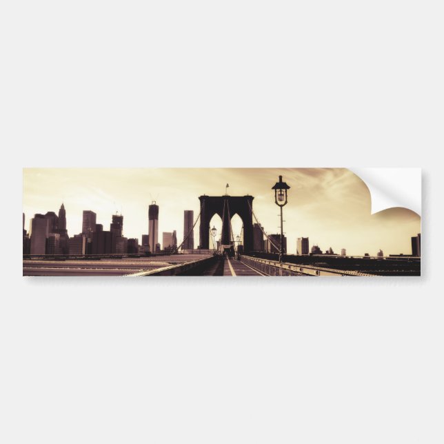 Autocollant De Voiture Pont de Brooklyn - New York City (Devant)