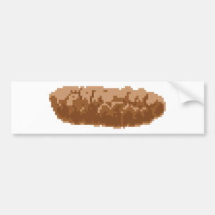 Autocollant De Voiture Poop à 8 bits