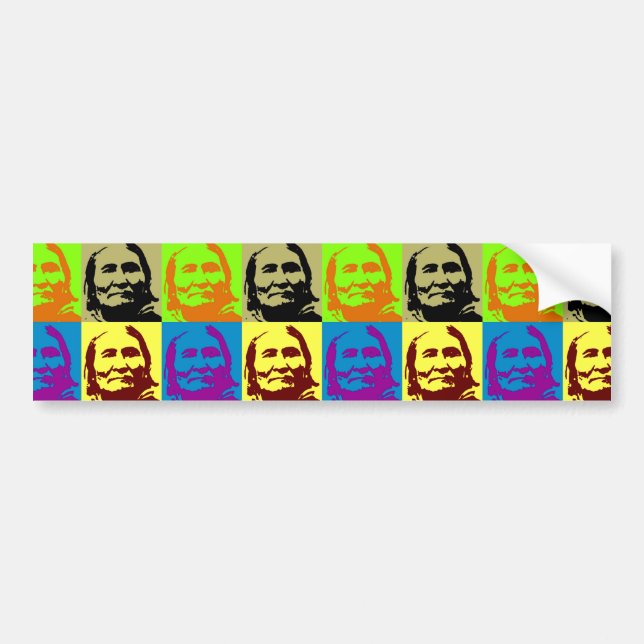 Autocollant De Voiture Pop Art Freedom Fighter Geronimo (Devant)