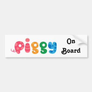 Autocollant De Voiture Porc à bord d'adhésif pour pare-chocs