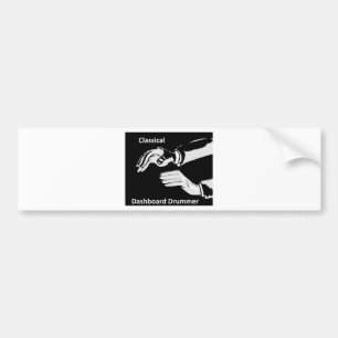 Autocollant De Voiture Porte-tambour classique du tableau de bord