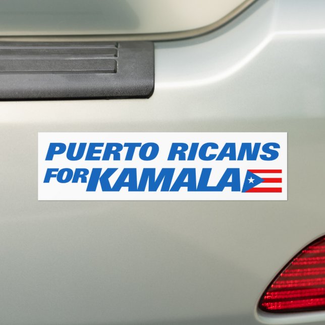 Autocollant De Voiture Portoricains pour Kamala Harris 2024 (En voiture)