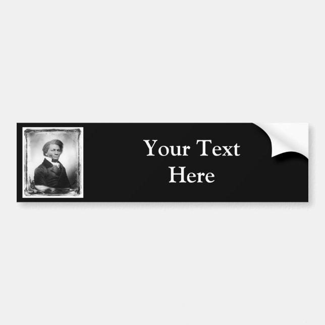 Autocollant De Voiture Portrait Frederick Douglass ~ 1847 (Devant)