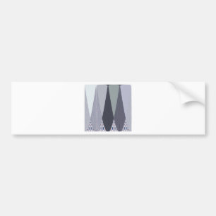 Autocollant De Voiture Pots Chevron Gris Cendré Imprimer
