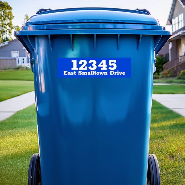 Autocollant De Voiture Poubelle personnalisée Poubelle Étiquette étanche (Custom Trash Can Label Decal Garbage Bin Address Sticker)