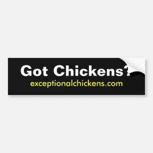 Autocollant De Voiture Poulets obtenus ?