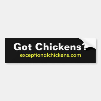 Autocollant De Voiture Poulets obtenus ?