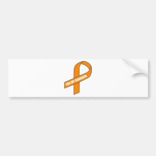 Autocollant De Voiture Pour mon grand-papa (ruban orange)