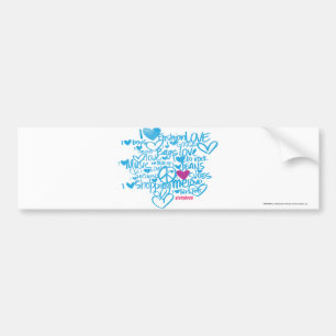 Autocollant De Voiture Pourpre/Aqua de graffiti