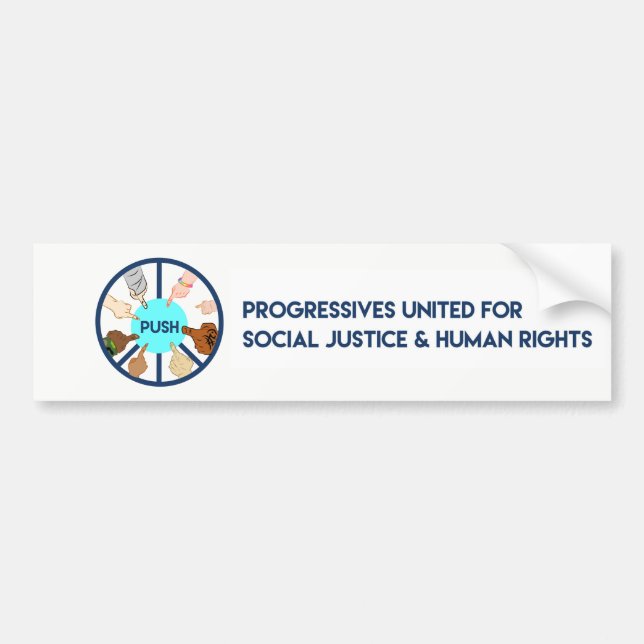 Autocollant De Voiture POUSSEZ l'adhésif pour pare-chocs (Devant)