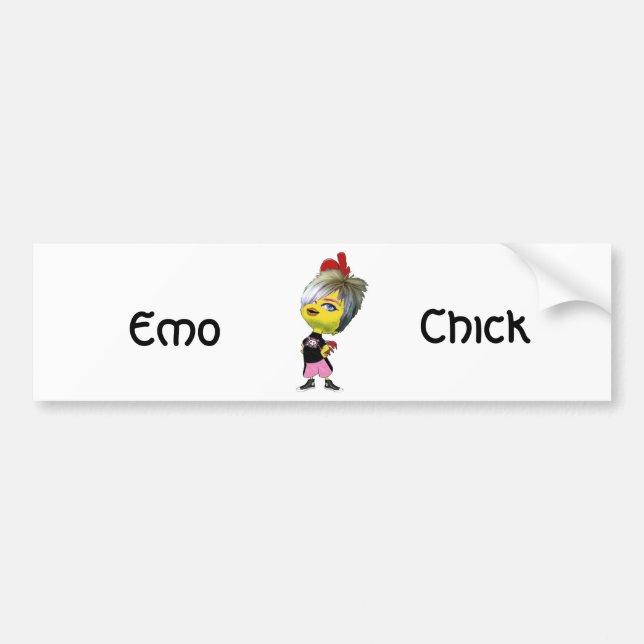 Autocollant De Voiture Poussin d'Emo (Devant)