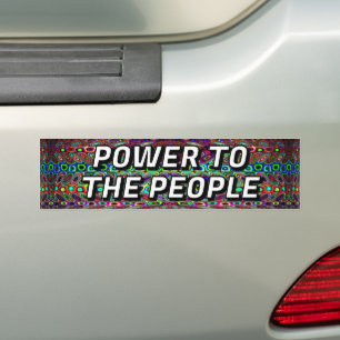 AUTOCOLLANT DE VOITURE POUVOIR AU PEUPLE