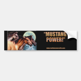 Autocollant De Voiture POUVOIR MUSTANG Bumper CP