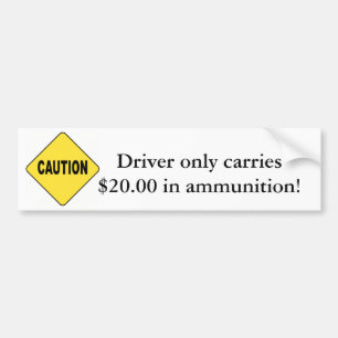Autocollant De Voiture Précaution ! Le conducteur porte seulement $20
