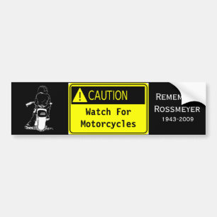 Autocollant De Voiture Précaution ! Observez pour des motos
