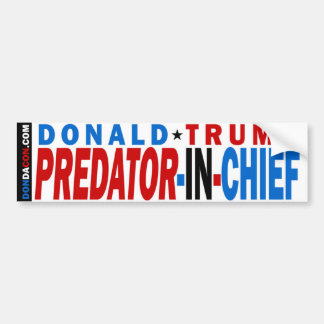 Autocollant De Voiture Prédateur de Donald Trump dans le chef