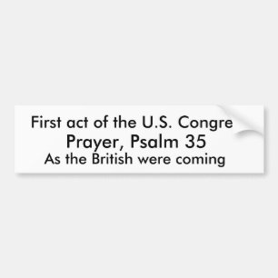 Autocollant De Voiture Premier acte du congrès des États-Unis,