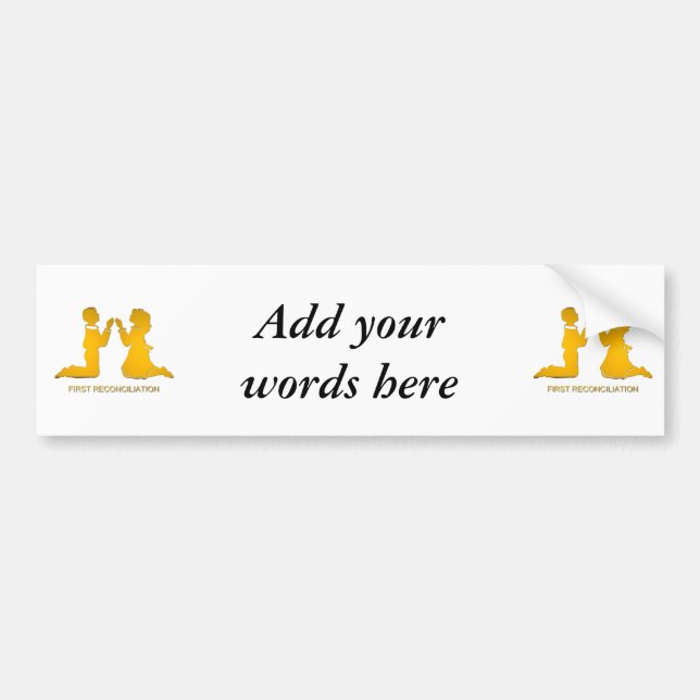 Autocollant De Voiture Première conciliation (Devant)