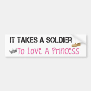 Autocollant De Voiture Prend un soldat pour aimer une princesse adhésif