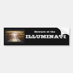 Autocollant De Voiture Prenez garde de l'ILLUMINATI
