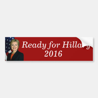 Autocollant De Voiture Préparez pour Hillary 2016